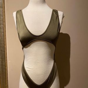 Olive green one piece!